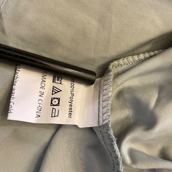 Amazon green and white ruffle dress - Picture 5 of 10